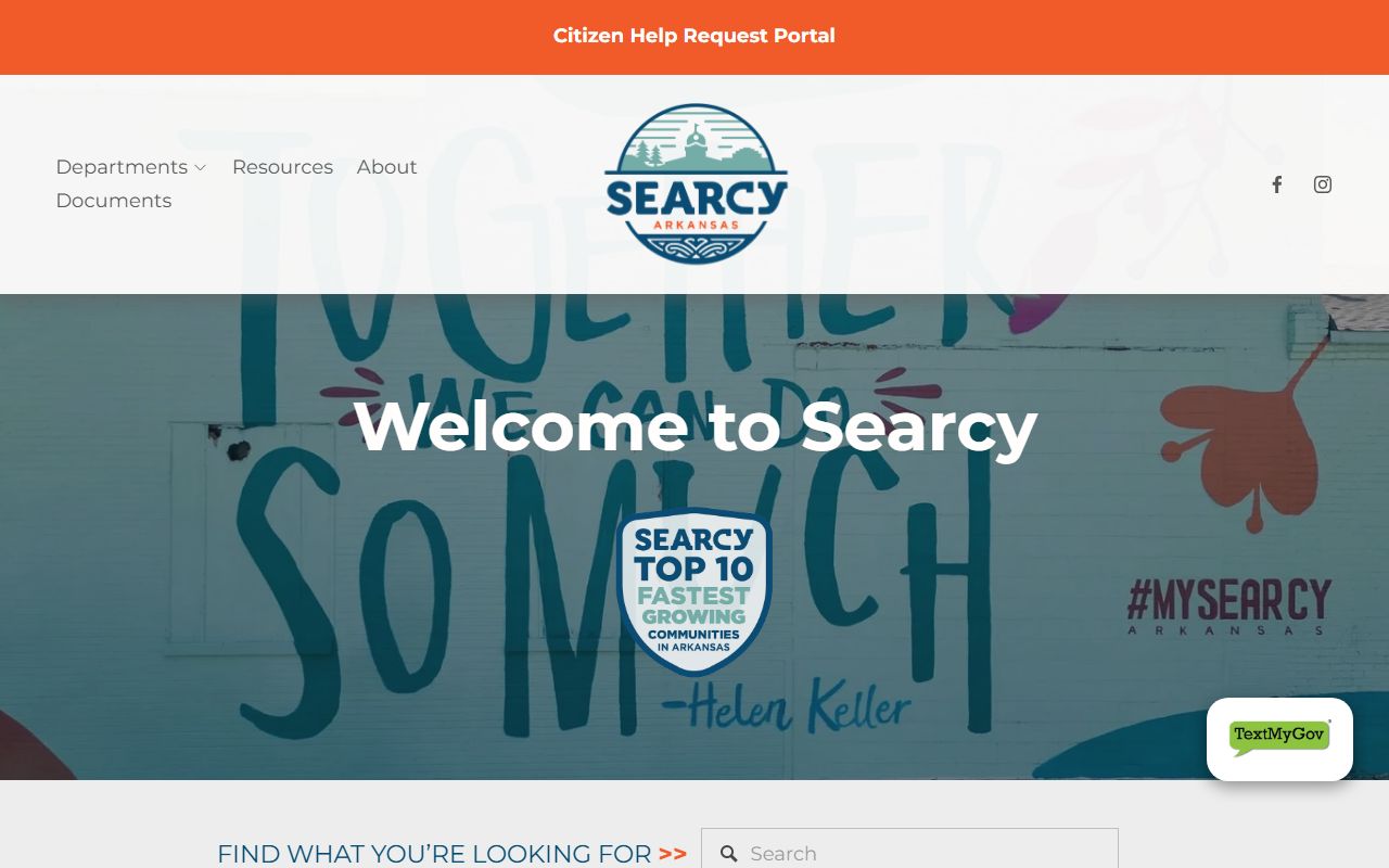 Searcy Police Department portal for Searcy warrant records