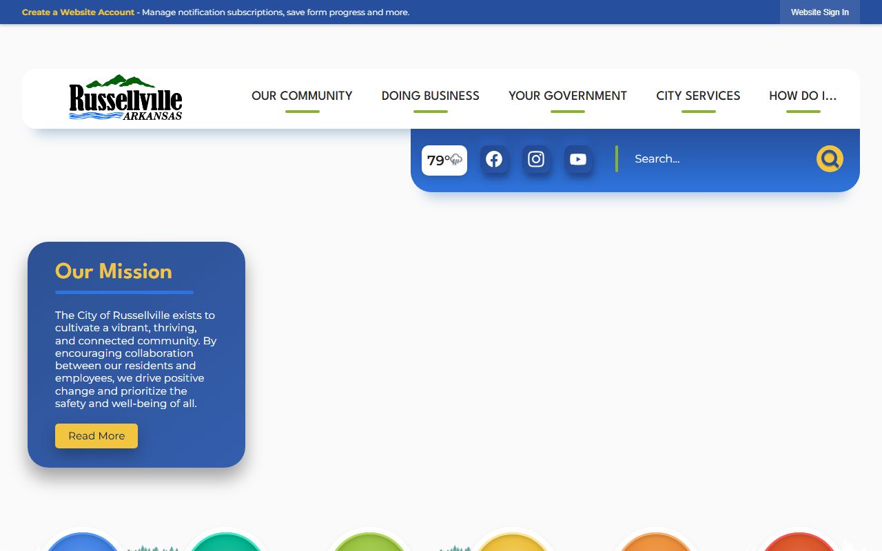 Russellville Police Department website for Russellville warrant records