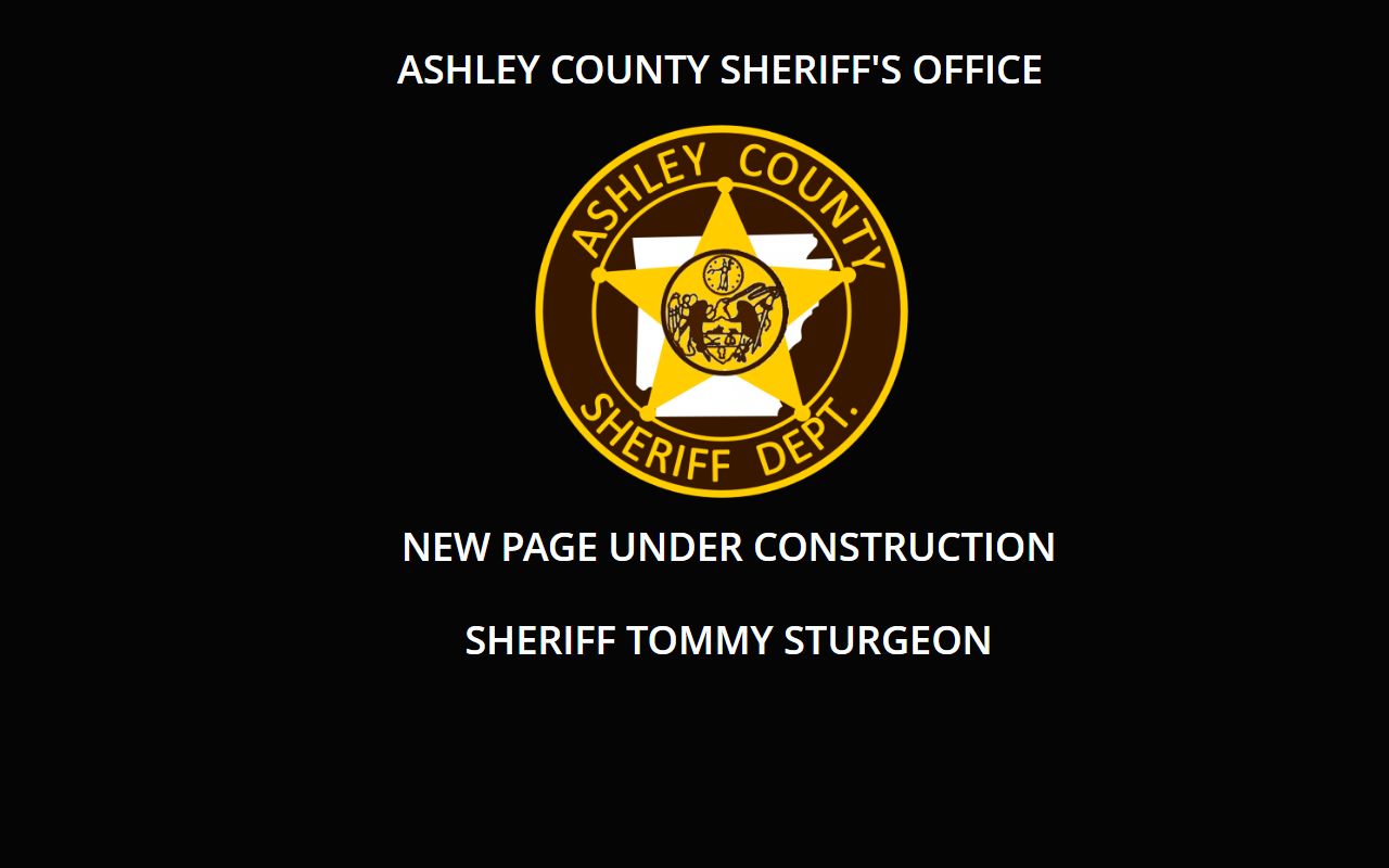 Ashley County warrant records  -  Sheriff Office site in Hamburg